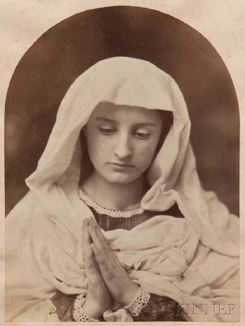 Young Woman in Prayer by 
																			Oscar Gustav Rejlander