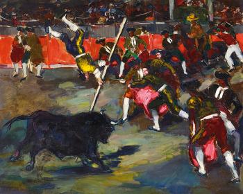 Bull Fight by 
																	Aurel Emod