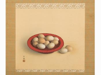 Still Life with Eggs by 
																			Aoki Daijo
