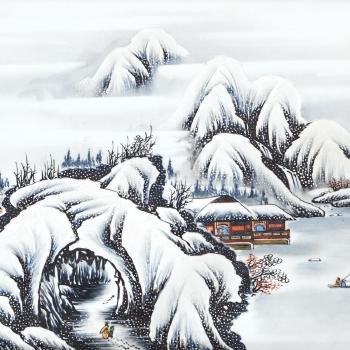 A Winter Scene by 
																			 Zhang Hailong