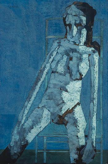 Mujer en azul by 
																	Antonio Quiros