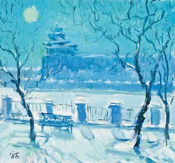 The Snowy Summer Palace at a full-moon night by 
																	 Gao Zongying