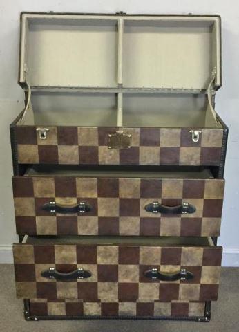 Checkered trunk form chest by 
																			 Andrew Martin