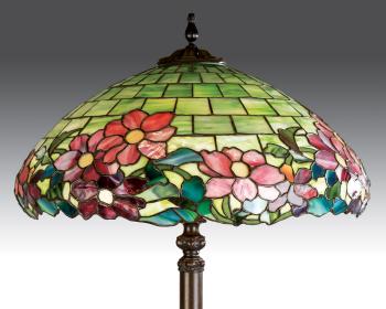 A Fine Peony Floor Lamp by 
																			 Duffner & Kimberly