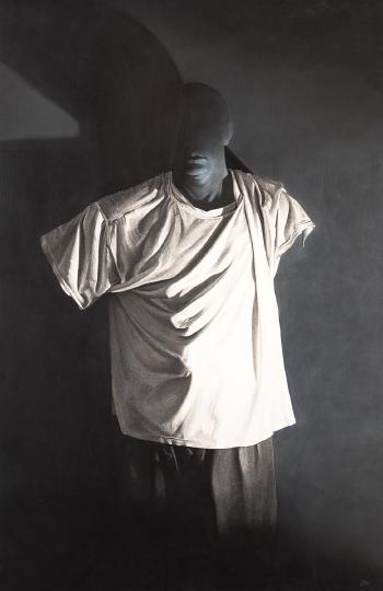 Self Portrait in Da Vinci T-Shirt by 
																	Greg Warburton