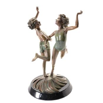 Two Children Dancing by 
																			Jerry Joslin