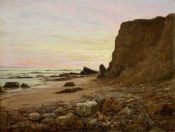 Sunset on the coast near Santa Barbara by 
																	Alexander F Harmer