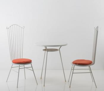 Table and two chairs by 
																			Bele Bachem