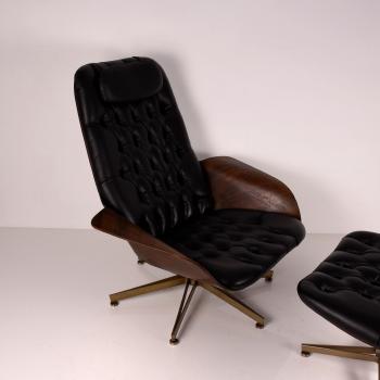 'Mr.' lounge chair with ottoman by 
																			George C Mulhauser
