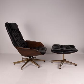 'Mr.' lounge chair with ottoman by 
																			George C Mulhauser