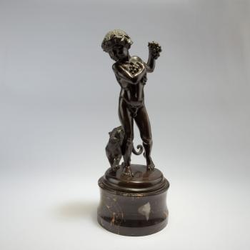 Putto and panther by 
																			Ludwig Vierthaler