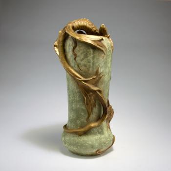 Vase dragon by 
																			 Amphora Werke Reissner
