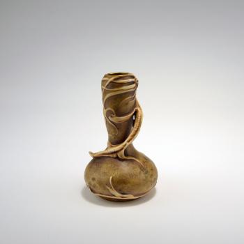 Vase with sea monster by 
																			 Amphora Werke Reissner