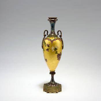 Vase with handlesbronze-mounted by 
																			Felix Optat Milet