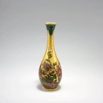 Chrysanthèmes vase by 
																			Felix Optat Milet