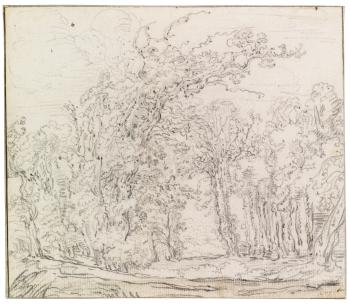 A Wooded Landscape by 
																	Frans Ryckhals