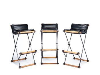 X bar stools (3) by 
																	Cleo Baldon