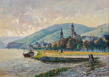 Blick auf Stein an der Donau by 
																	Otto Luhde