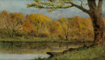 October on the Pawtuxet, RI by 
																	Edward M Bannister