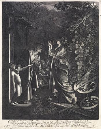 Ceres Seeking her Daughter by 
																	Hendrik Goudt