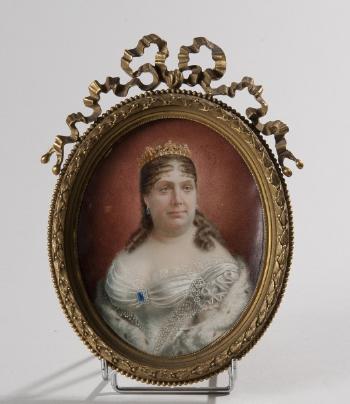 La reine Isabelle II d’Espagne by 
																	Ernest de Landerset