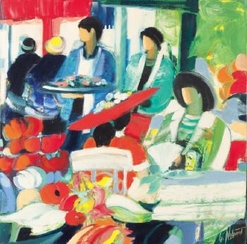 A la terrasse du café by 
																	Gerard le Nalbaut