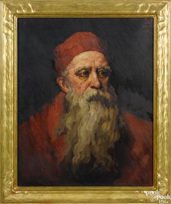 Portrait of a rabbi by 
																	Albert Bernard Uhle