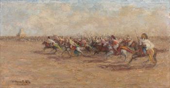 Charge de cavalerie orientale by 
																	Micheline Cannaut-Utz