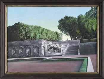 Drei Ansichten von französischen Schlossgärten by 
																			Martin Vaughn-James