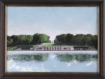 Drei Ansichten von französischen Schlossgärten by 
																			Martin Vaughn-James