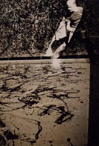 Portrait de Jackson Pollock by 
																			Hans Namuth
