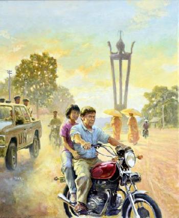 Sur la route de Banlung - Cambodge 1993 by 
																	 Vink