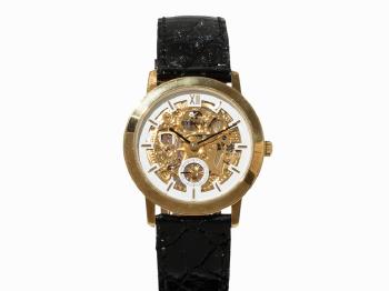 Skeleton wristwatch, collection 1856, serial no.: 760 by 
																			 Eterna