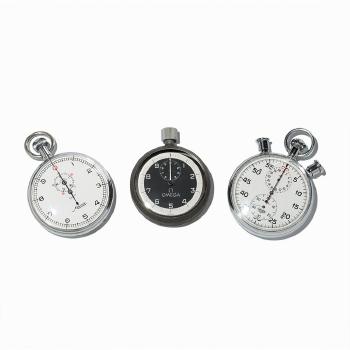 3 Stop watches by 
																			 Minerva Watches