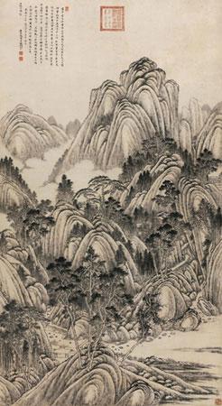Landscape after Dongyuan and Juran by 
																	 Tang Dai