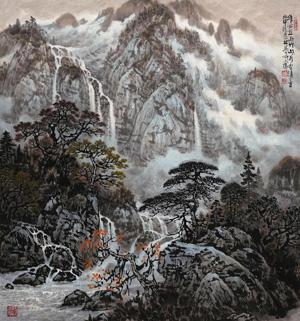 Mountains by 
																	 Ouyang Xiaolin