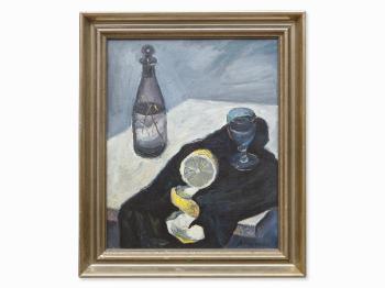 Still Life With Lemon by 
																			Vasili Kirillovich Nechitailo