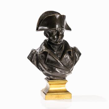 Bronze Bust Of Napoleon by 
																			Noel Ruffier
