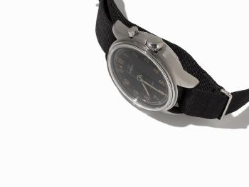 TG 195 one-button chronograph for the Swedish Air Force by 
																			 Lemania