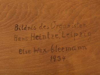 The Organist Hans Heintze by 
																			Else Wex-Cleemann
