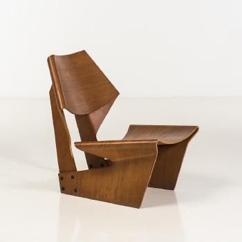 Laminated chair, Chaise by 
																	Grete Jalk