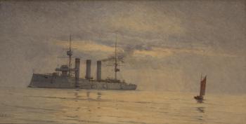 HMS Bedford by 
																	Alma Burlton Cull