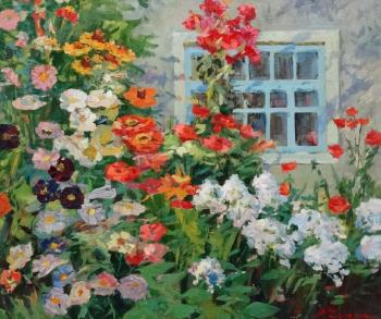 The window of the garden by 
																			Nikolai Tchouprina