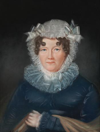 Portrait of Elizabeth Ann Wilson Potter, Mrs Francis Barnes, Hobart by 
																	Augustus Earle