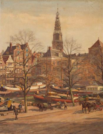 Damrak - Amsterdam by 
																	Dirk Johannes van Haaren