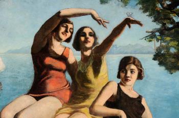 Women on a Beach by 
																			Ernesto Soler de las Casas