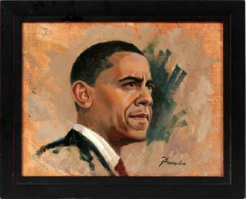 Barack Obama by 
																			Robert Maniscalco