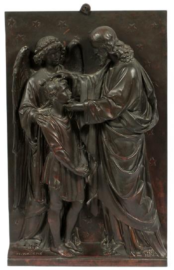 Christ blessing a child by 
																			Heinrich Wadere
