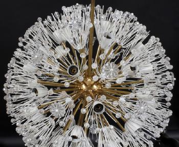 Snowball chandelier by 
																			Emil Stejnar