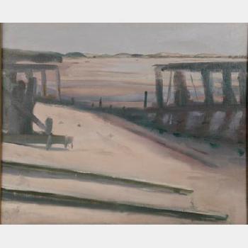 Broken pier by 
																			Philip Cecil Malicoat